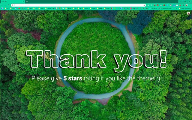 Green Peaceful Ambience Theme - Screenshots